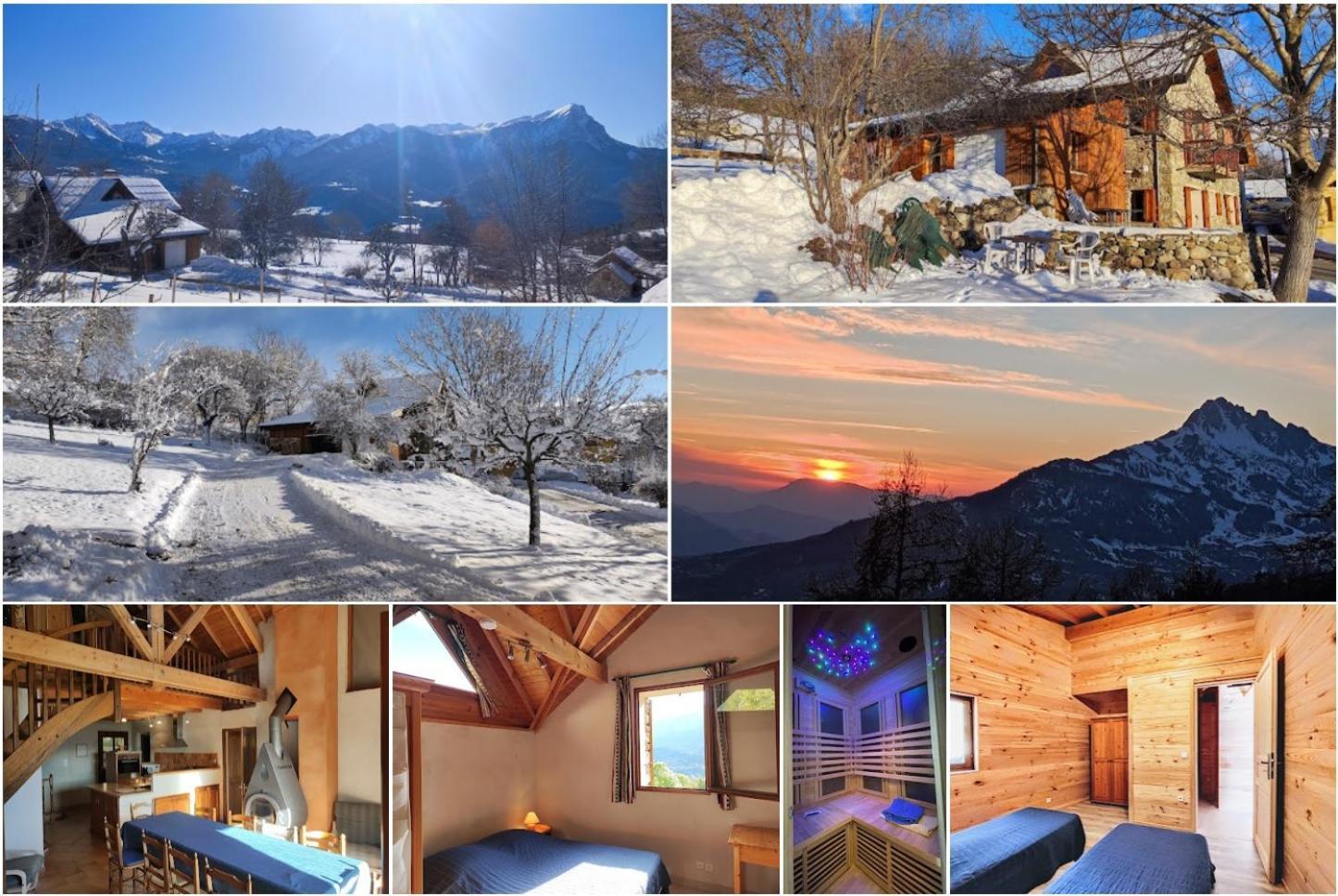 Chalet Mounette Ski Sauna Lac Embrun Puy-Sanieres Eksteriør bilde